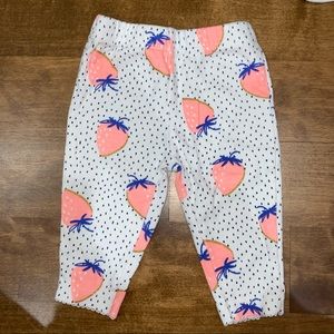 Strawberry legging pants elastic band 3m